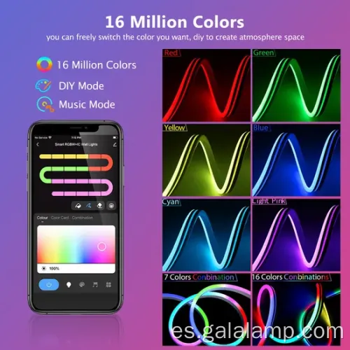 Wifi Smart RGBic Neon Light para decoración del hogar